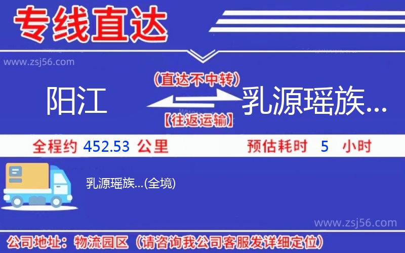 陽(yáng)江到乳源瑤族...物流公司 陽(yáng)江到乳源瑤族...物流公司