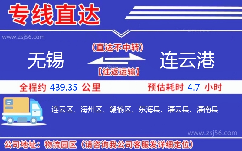 無錫到連云港物流公司 無錫到連云港物流公司